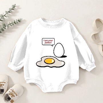 Discover Fried Egg, I Am Your Father! Baby Romper Sweatshirts