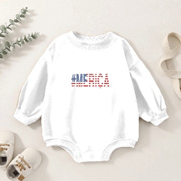 Discover Merica Baby Romper Sweatshirts