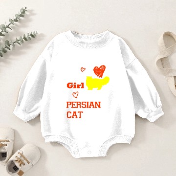 Discover Persian cat Baby Romper Sweatshirts