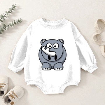 Discover nashorn rhinoceros rhino1 Baby Romper Sweatshirts