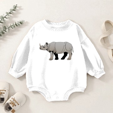 Discover nashorn rhinoceros rhino35 Baby Romper Sweatshirts