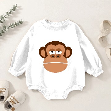 Discover affe monkey gorilla chimp orangutan4 Baby Romper Sweatshirts