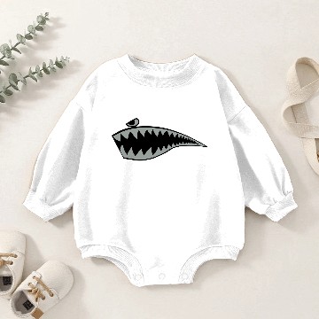 Discover shark teeth Baby Romper Sweatshirts