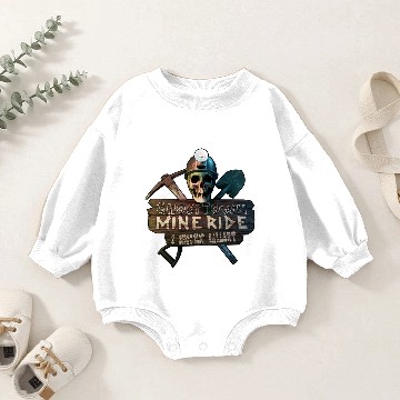 Discover Ghost Town Mine Ride Baby Romper Sweatshirts