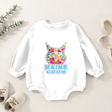 Discover Maine Coon Cat Baby Romper Sweatshirts