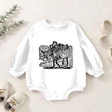 Discover donkey mule esel48 Baby Romper Sweatshirts