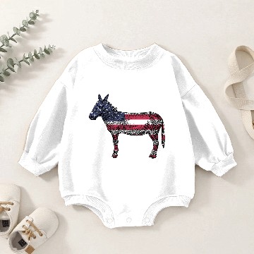 Discover donkey mule esel78 Baby Romper Sweatshirts