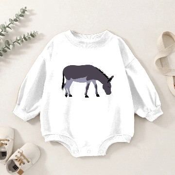 Discover donkey mule esel83 Baby Romper Sweatshirts