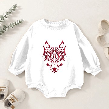 Discover wolf wolfes wolves tribal23 Baby Romper Sweatshirts