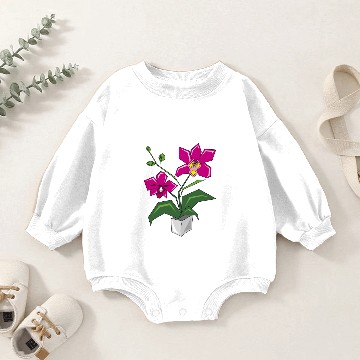 Discover orchid Baby Romper Sweatshirts