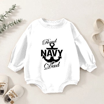 Discover Proud US Navy Dad Baby Romper Sweatshirts
