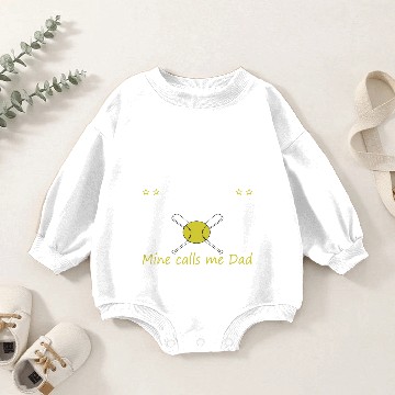 Discover SOFTBALL DAD Baby Romper Sweatshirts