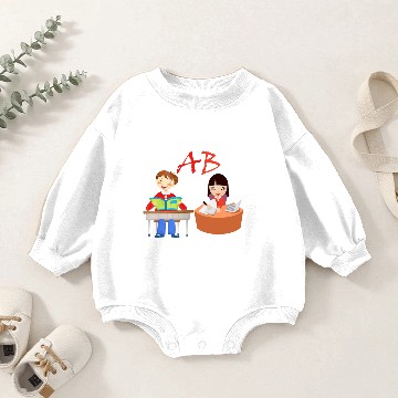 Discover ab kids study Baby Romper Sweatshirts