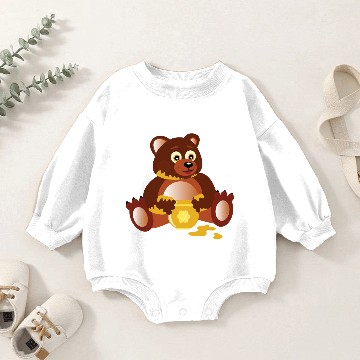 Discover wild bear polar teddy bears brown grizzly panda ba Baby Romper Sweatshirts