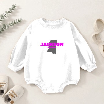 Discover MISSISSIPPI JACKSON US STATE EDITION PINK Baby Romper Sweatshirts