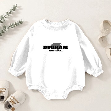 Discover NORTH CAROLINA DURHAM US STATE EDITION Baby Romper Sweatshirts