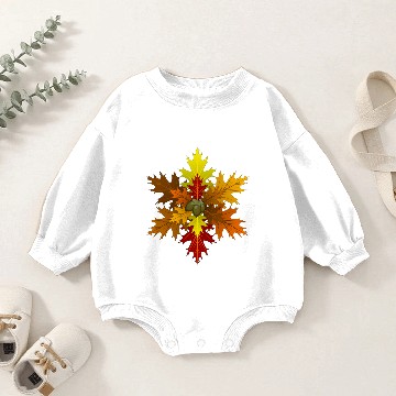 Discover Fall Leaves Baby Romper Sweatshirts