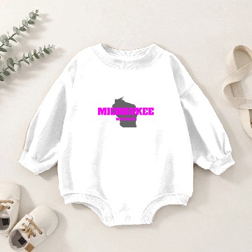 Discover WISCONSIN MILWAUKEE US STATE EDITION PINK Baby Romper Sweatshirts