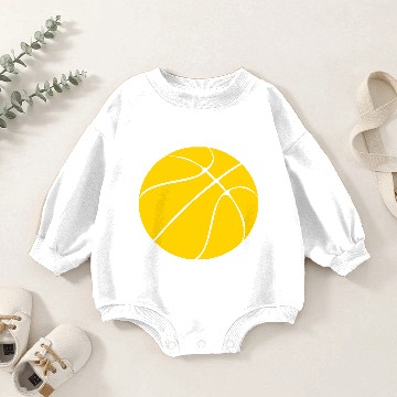 Discover Yellow Basketball Baby Romper Sweatshirts