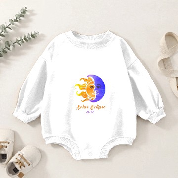 Discover solar eclipse Baby Romper Sweatshirts