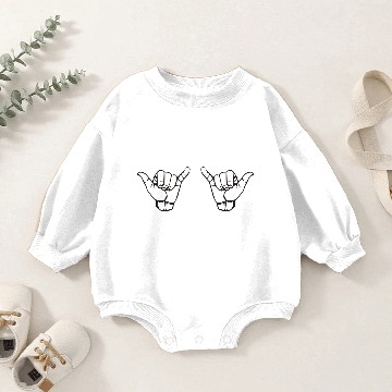 Discover Hang Loose Baby Romper Sweatshirts