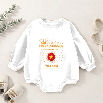 Discover Geschenk Prinzessinnen kommen VIETNAM Baby Romper Sweatshirts
