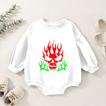 Discover Red Skull Baby Romper Sweatshirts