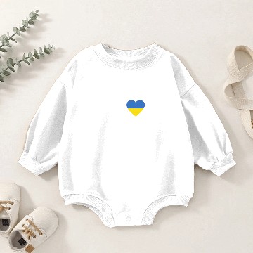 Discover I LOVE ekg heartbeat UKRAINE Baby Romper Sweatshirts