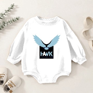 Discover Powerful HAWK bird of prey Baby Romper Sweatshirts