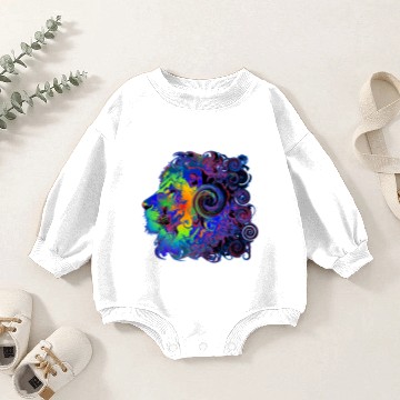 Discover PSYCHEDELIC LION Baby Romper Sweatshirts