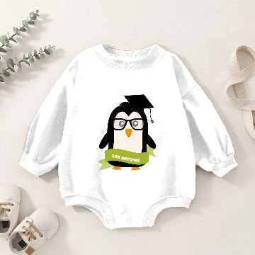 Discover Penguin nerd from San Antonio Gift Baby Romper Sweatshirts