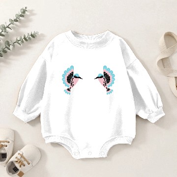 Discover Hummingbird Baby Romper Sweatshirts