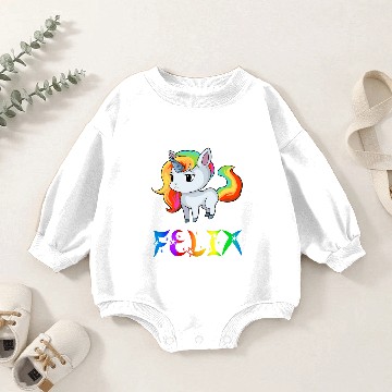 Discover Felix Unicorn Baby Romper Sweatshirts
