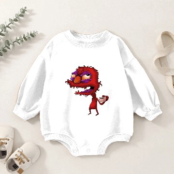 Discover Elmo before coffee Baby Romper Sweatshirts