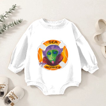 Discover Sea Monkey Madness Baby Romper Sweatshirts