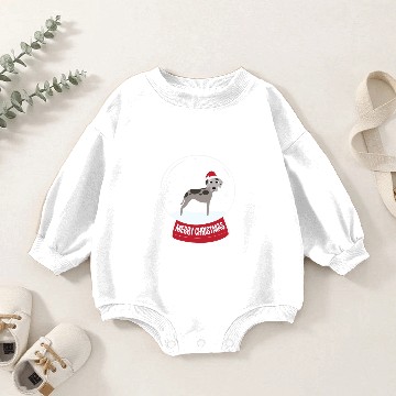 Discover Great Dane Merry Christmas Snowball Baby Romper Sweatshirts