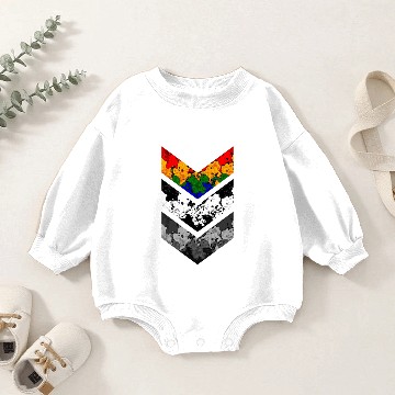 Discover CHEVRON IN THREE SHADE Baby Romper Sweatshirts