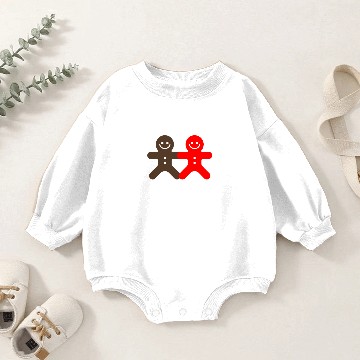 Discover Small Ginger Bread Man funny Baby Romper Sweatshirts