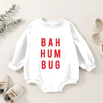 Discover bah hum bug Baby Romper Sweatshirts