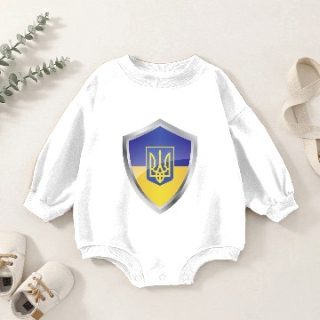 Discover Emblem Ukraine Baby Romper Sweatshirts
