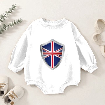 Discover Emblem Union Jack Baby Romper Sweatshirts