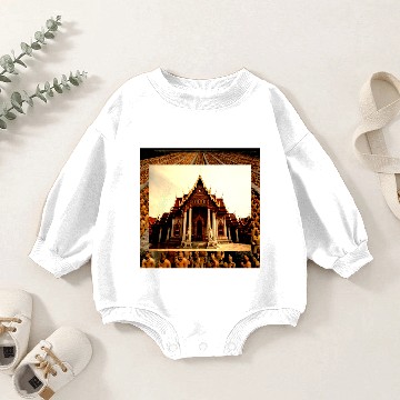 Discover Terracotta Temples Baby Romper Sweatshirts