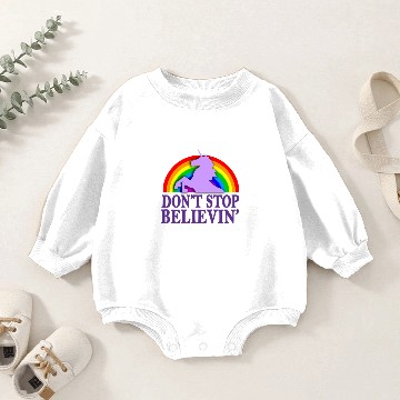 Discover Don t stop believin Baby Romper Sweatshirts