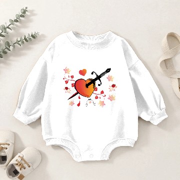 Discover Bleeding Heart Baby Romper Sweatshirts
