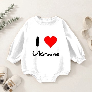 Discover I love Ukraine Baby Romper Sweatshirts