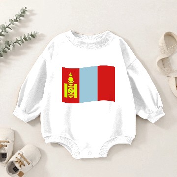 Discover flag mongolia Baby Romper Sweatshirts