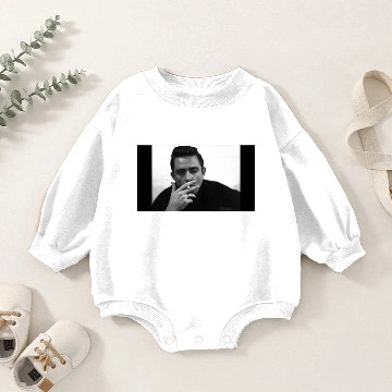 Discover Winking Johnny Cash Baby Romper Sweatshirts