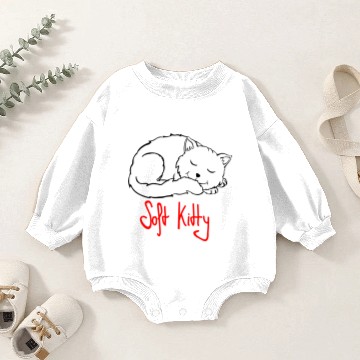 Discover soft kitty Baby Romper Sweatshirts