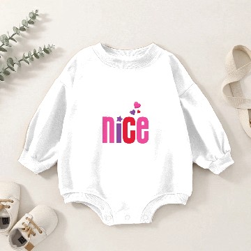 Discover Be A Nice Human Baby Romper Sweatshirts