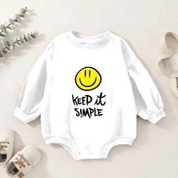 Discover Keep It Simple Baby Romper Sweatshirts